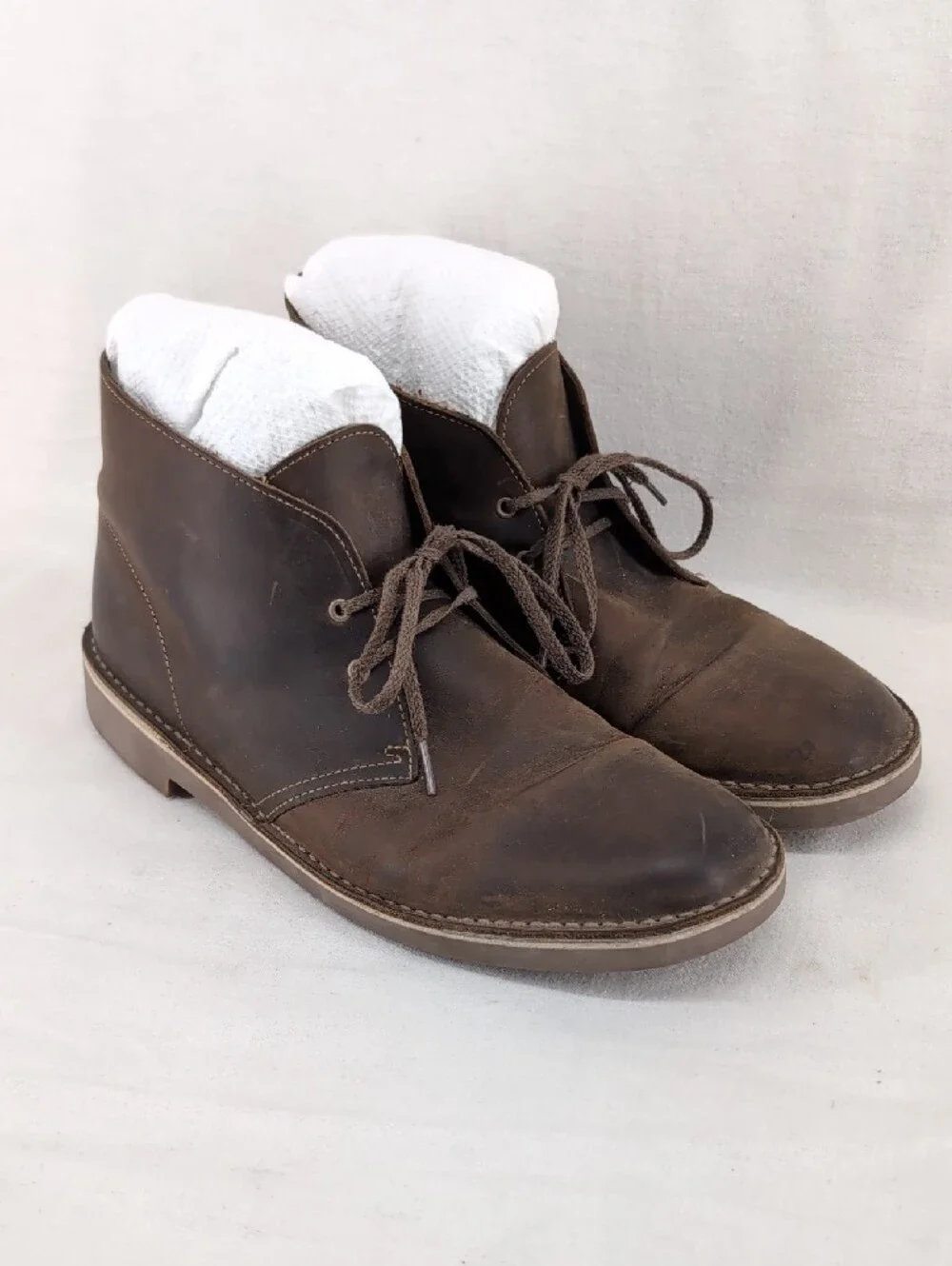 Clarks Brown Leather Chukka Boots